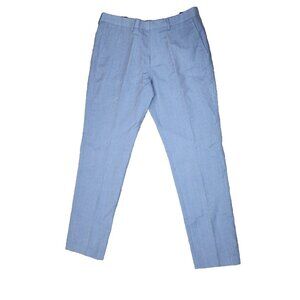 Bonobos 33x32 Blue Marzotto Linen Wool Athletic Suit Trouser Dress Pants NWOT